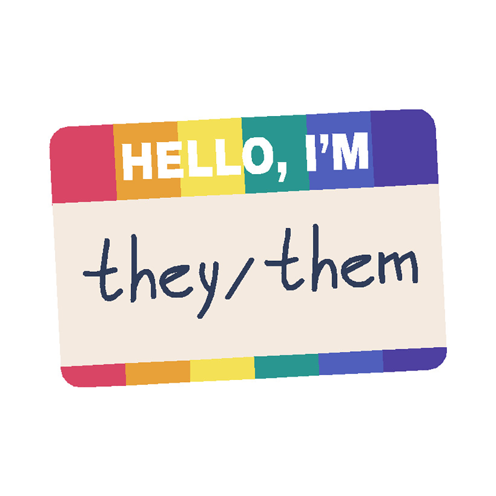 They/Them Vinyl Sticker Decal、mySite、ghnorth