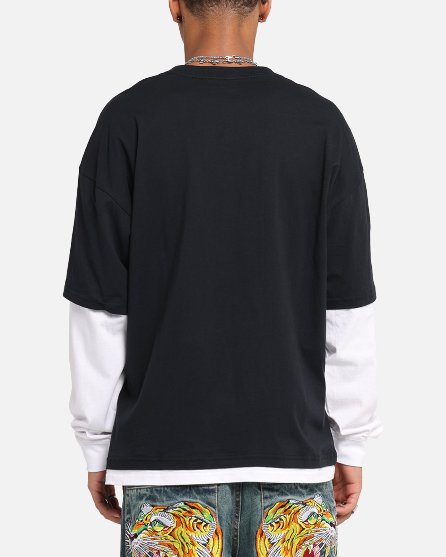 Pantera Pantera Layered Long Sleeve T-Shirt Black Wash、mySite、zt4zffjzw