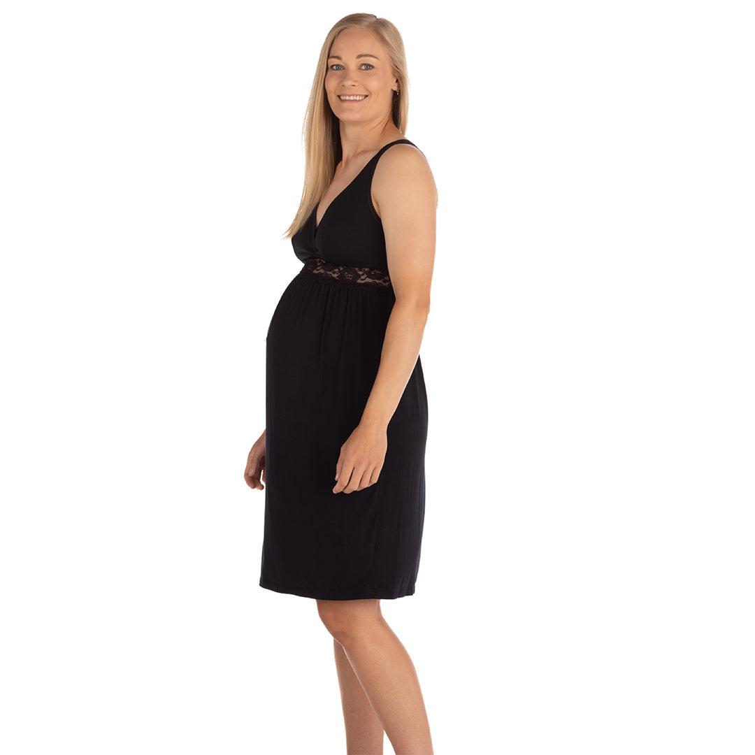  Carriwell Maternity & Nursing Nightie - Black、mySite、merchandisen