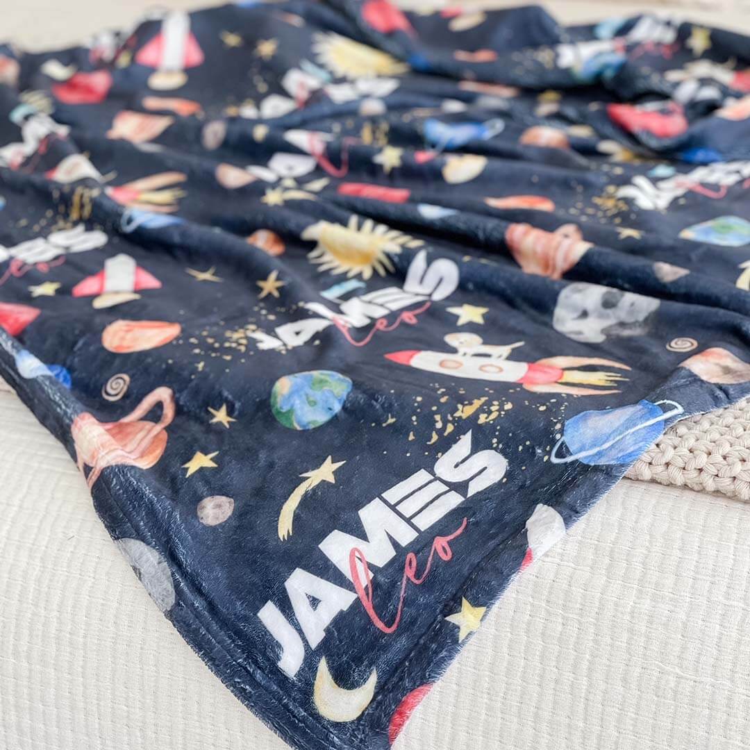  Out Of This World | Personalized Kids Blanket、mySite、layawaytickets