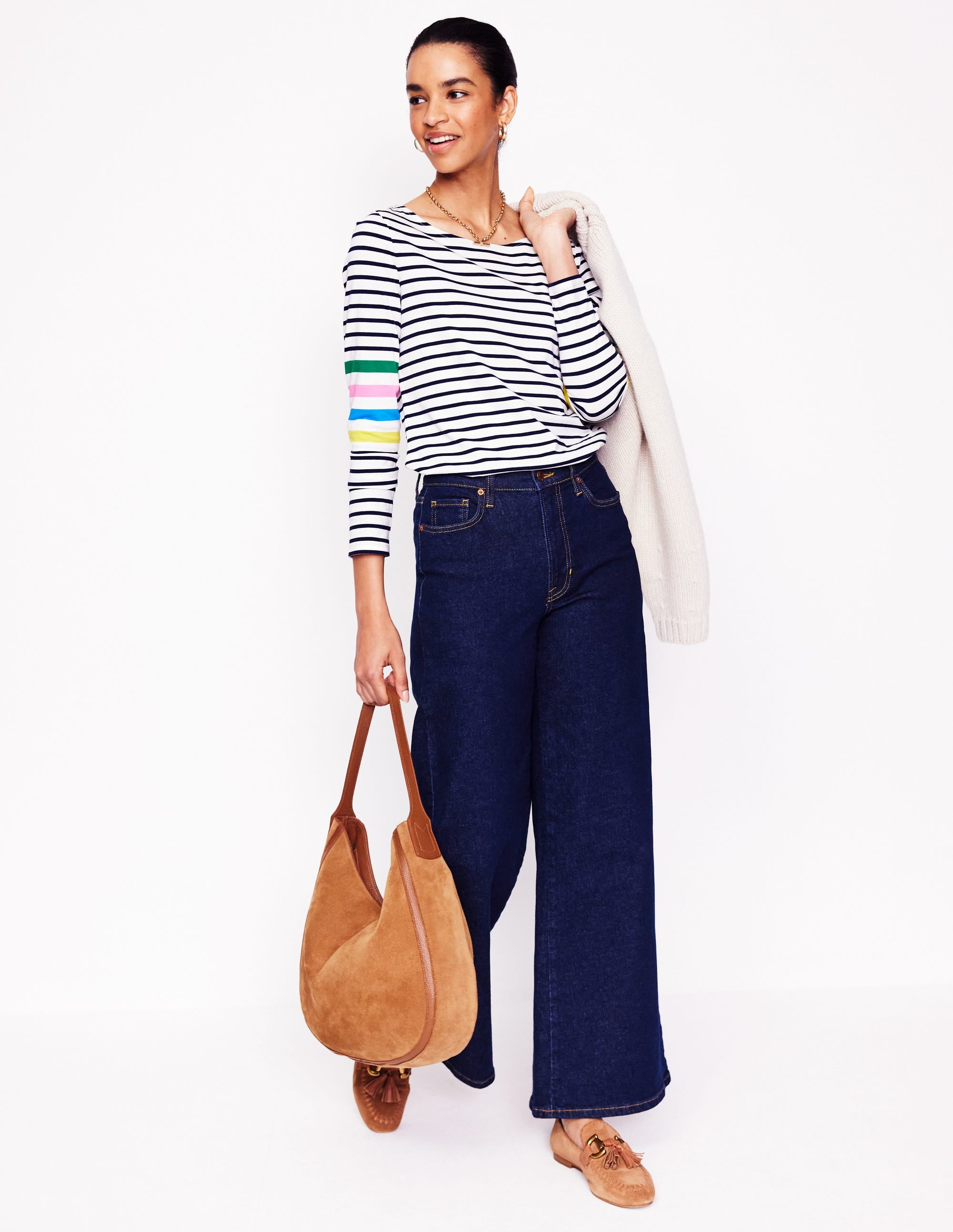  Ella Long Sleeve Breton-Ivory Multi Arm Placement、mySite、ashleygrahame