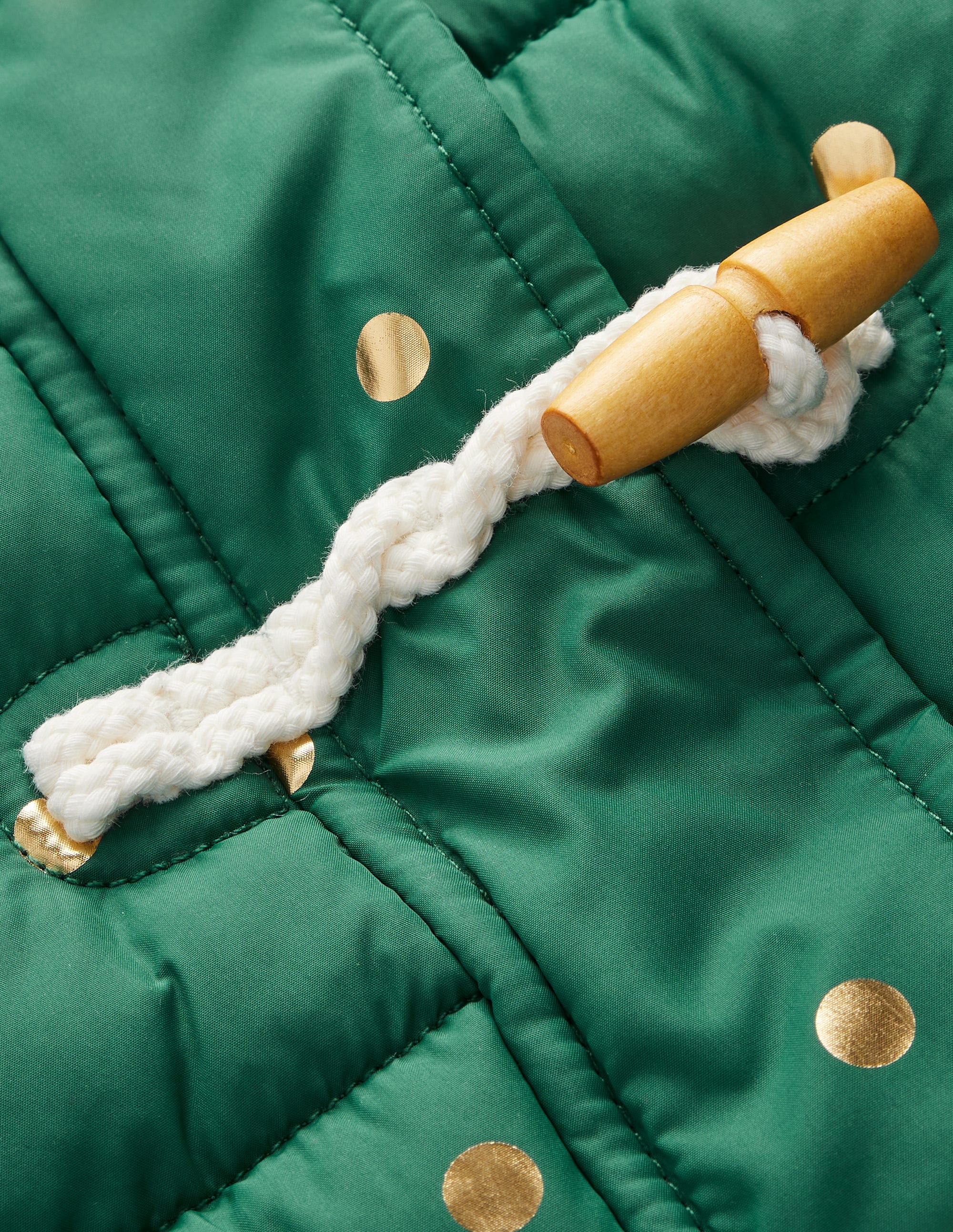  Longline Padded Coat-Jewel Green Gold Foil Confetti、mySite、ashleygrahame
