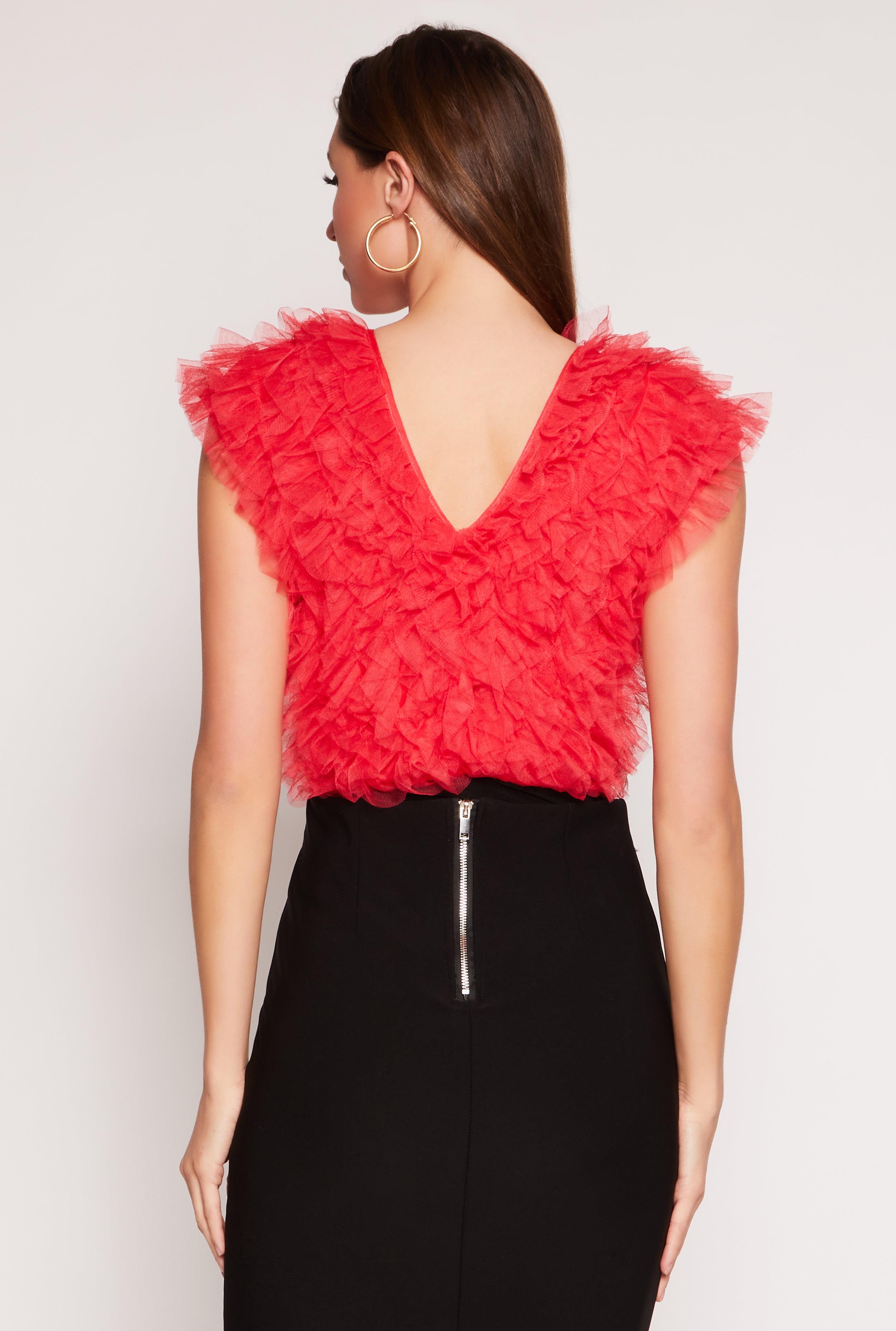 Ruffled Tulle Bodysuit、mySite、camillekostekn