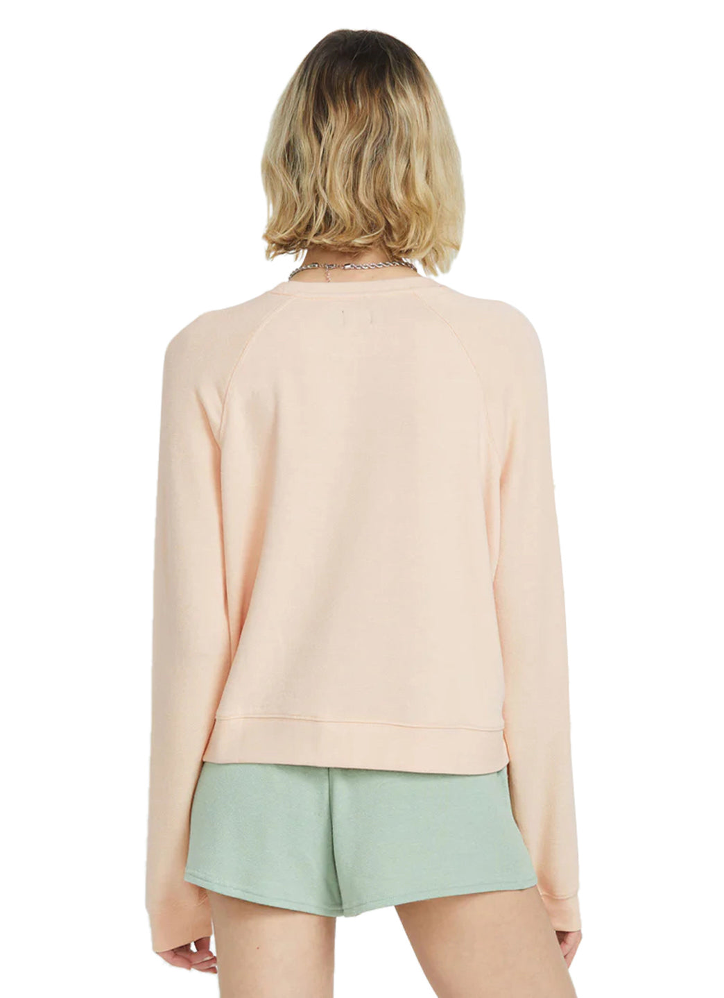 Volcom Women's Solid Lil Frenchie Long Sleeve Raglan Pullover、mySite、noshort