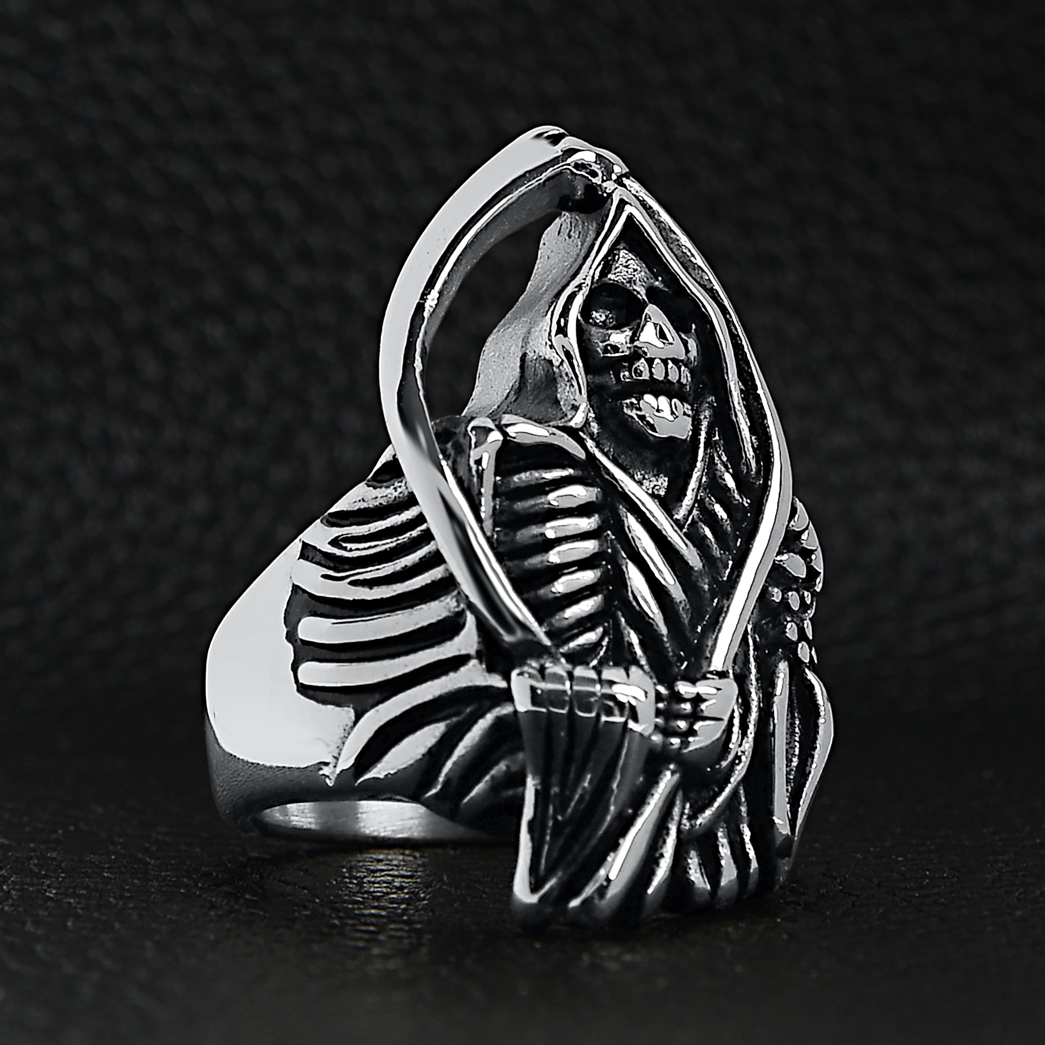 Stainless Steel Grim Reaper Ring / SCR4068、mySite、dreamappss