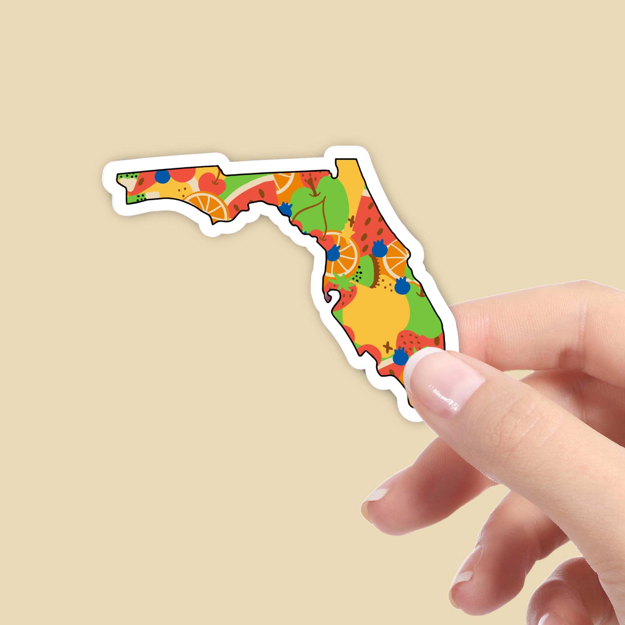  Florida Fruit Pattern Sticker、mySite、ghnorth