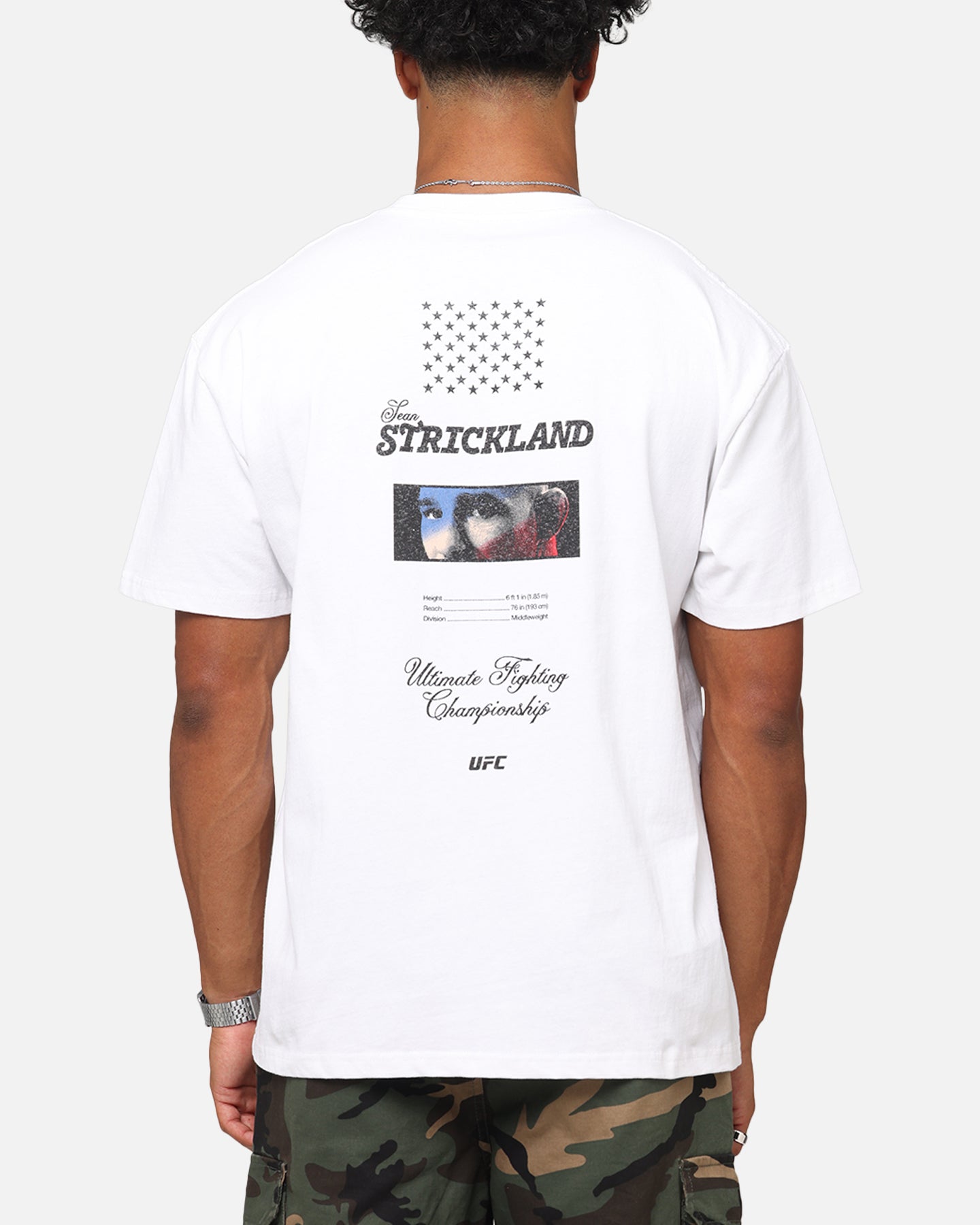 UFC By Culture Kings Sean Strickland Heavy T-Shirt White、mySite、zt4zffjzw