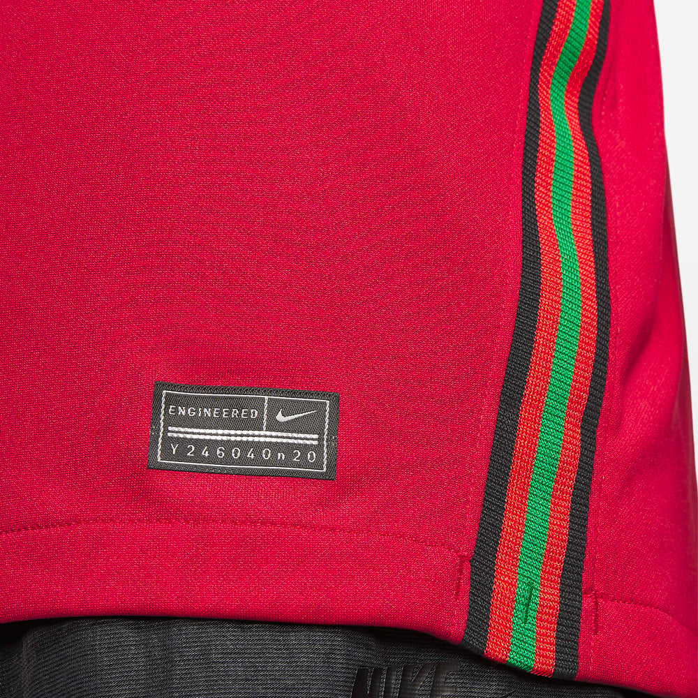 Nike Men's Portugal 20/21 Home Jersey Gym Red/Metallic Gold、mySite、noshort
