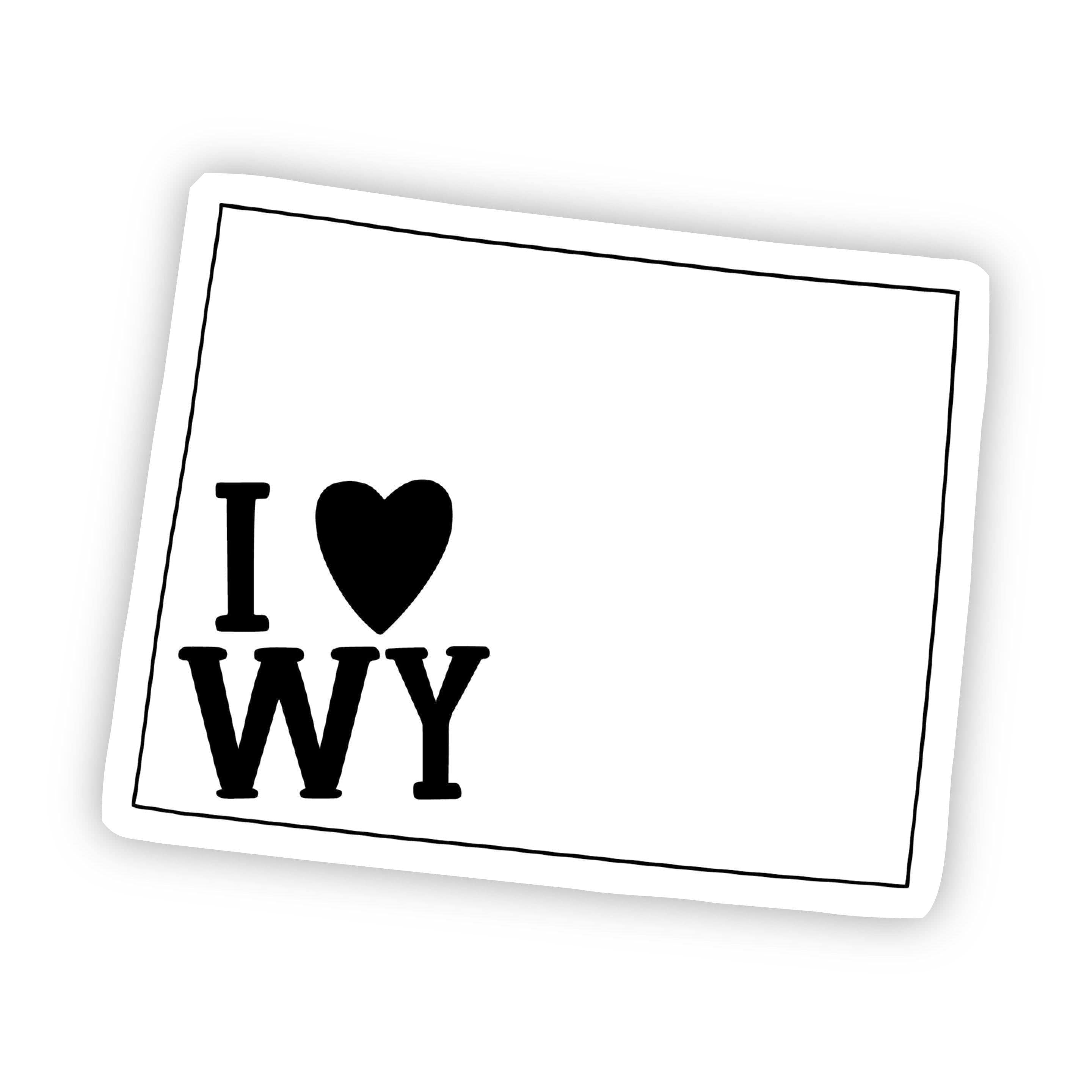  I Love Wyoming Sticker、mySite、elrpsem3k