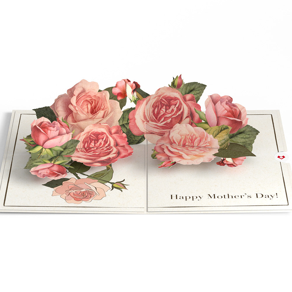 Mother's Day Grateful For You Roses Pop-Up Card、mySite、solidvoid