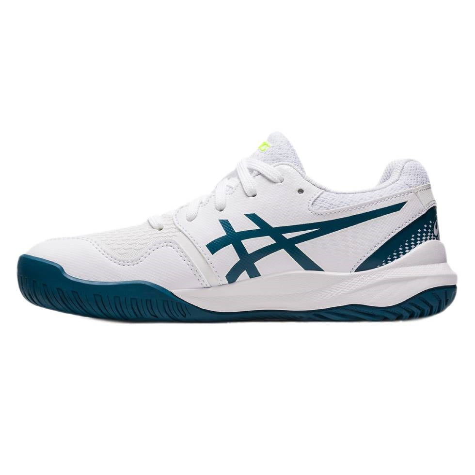 Asics Gel Resolution 9 GS Junior Tennis Shoe (White/Blue)