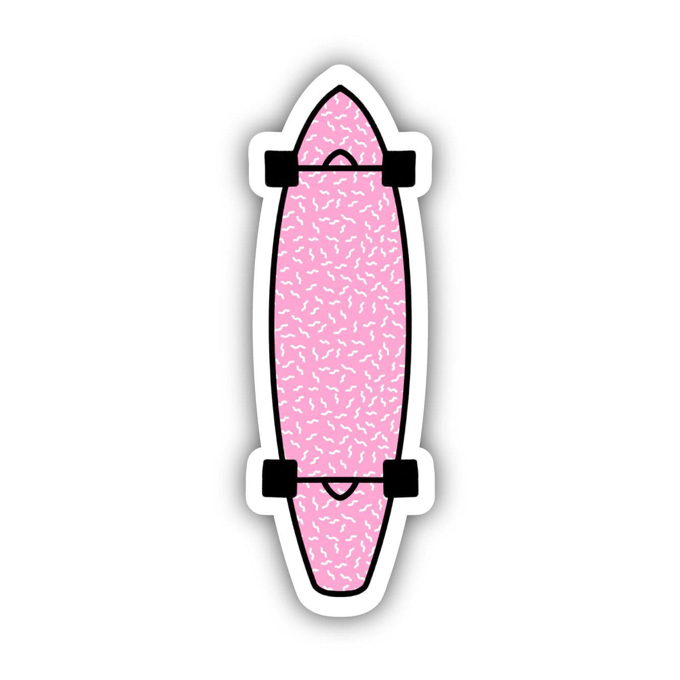  Pink Longboard Aesthetic Sticker、mySite、elrpsem3k