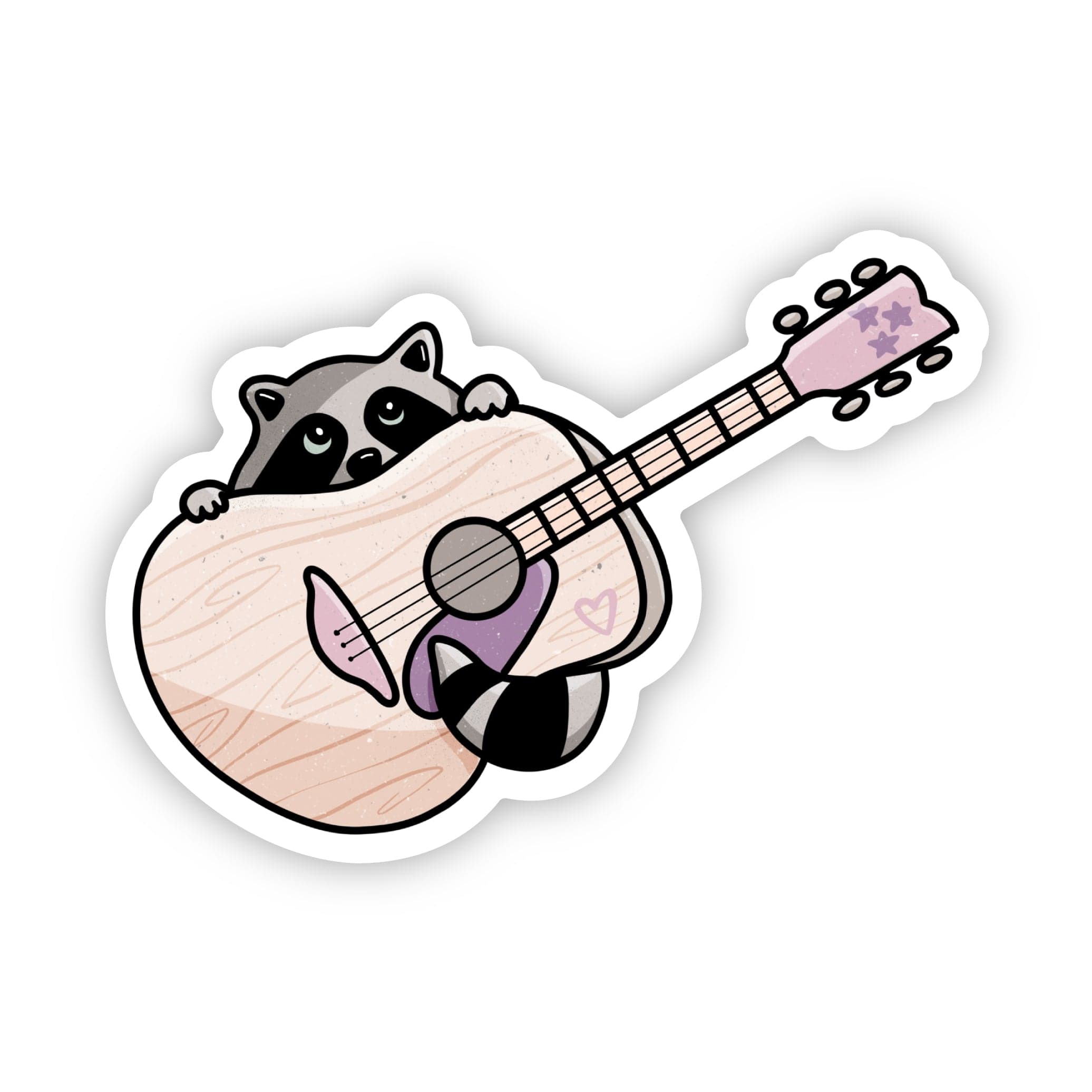  Tennessee Cute Raccoon Guitar Sticker、mySite、ghnorth