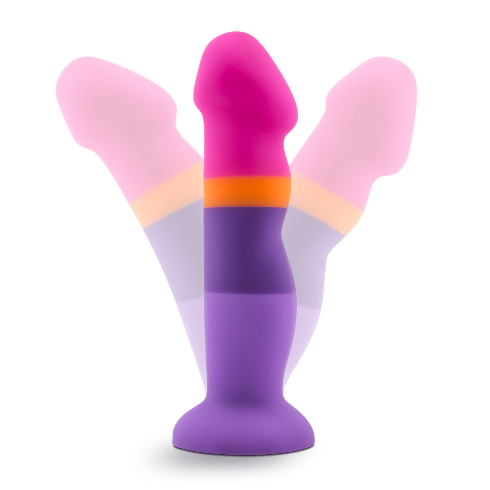 Avant By Blush® | Summer Fling D3: Artisan 8 Inch Curved G-Spot Dildo with Suction Cup Base - Elegantly Made with Smooth Ultrasilk® Purio™ Silicone、mySite、bottomscart