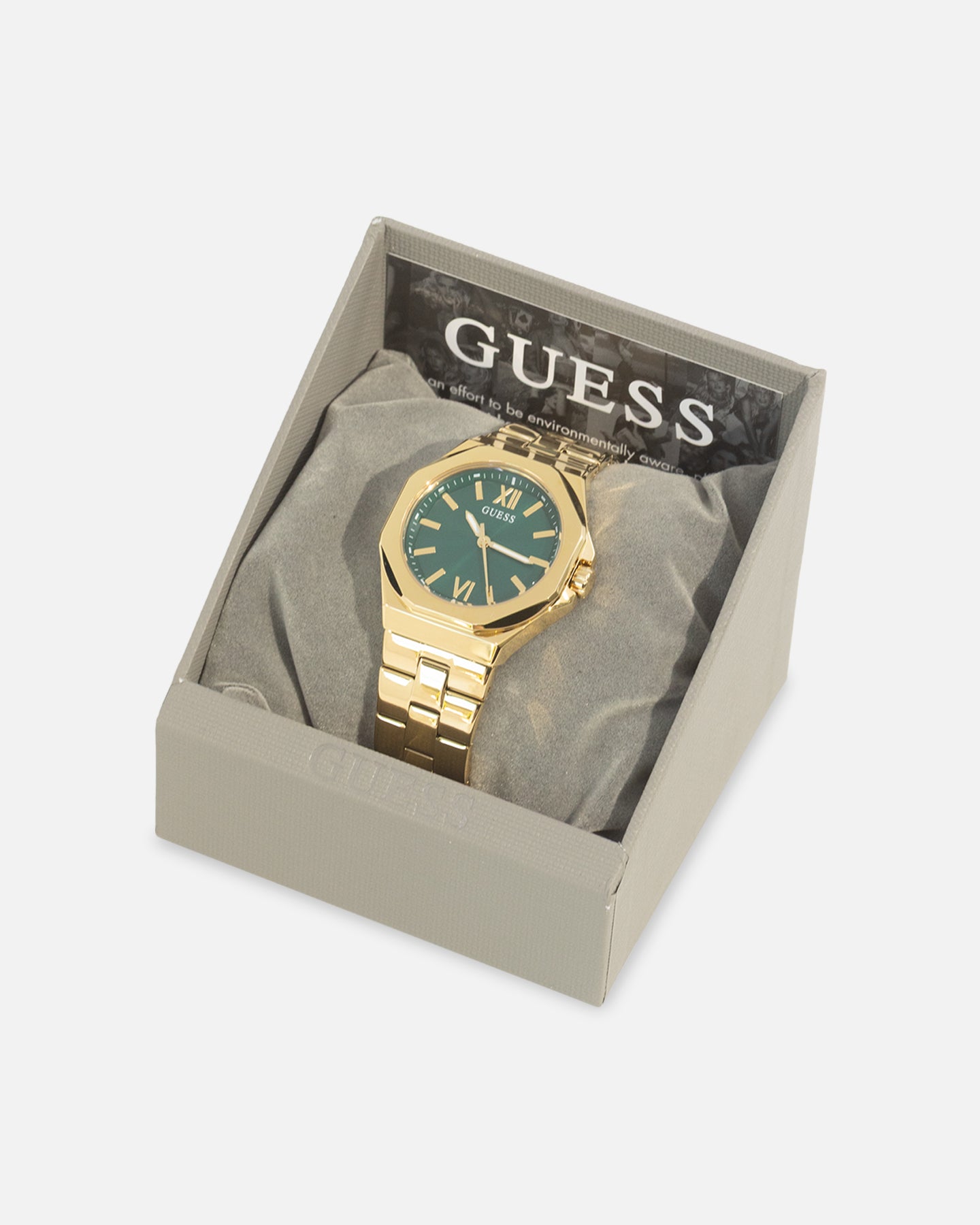 Guess Mainline Women's Empress Bracelet Watch Gold/Green、mySite、zt4zffjzw