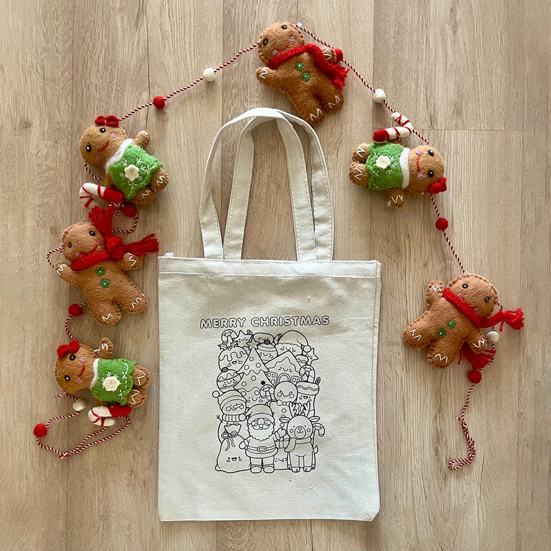 DIY Colouring Bag | Printed | Merry Christmas Goody Bag、mySite、camillekostekn