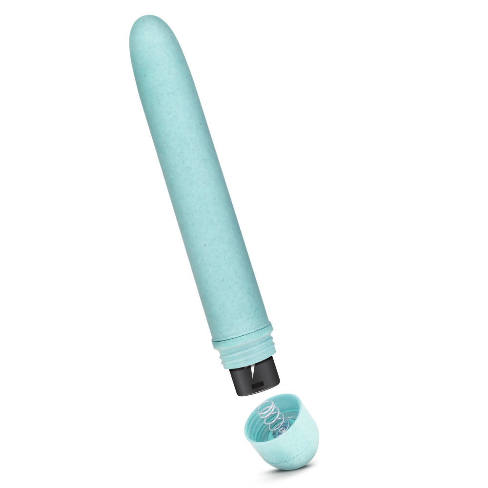 Gaia® By Blush | Eco: Plant-Based 7 Slim Multispeed Vibrator in Aqua - Made from Sustainable BioFeel™、mySite、bottomscart