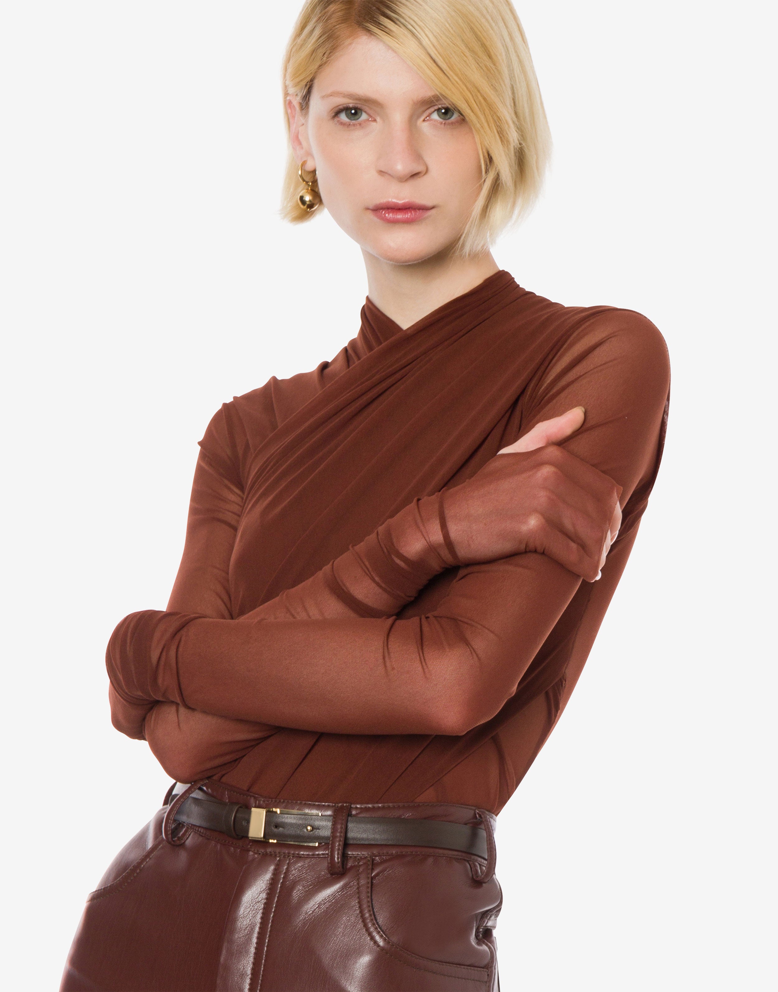 Body in tulle super stretch、mySite、aoinhome