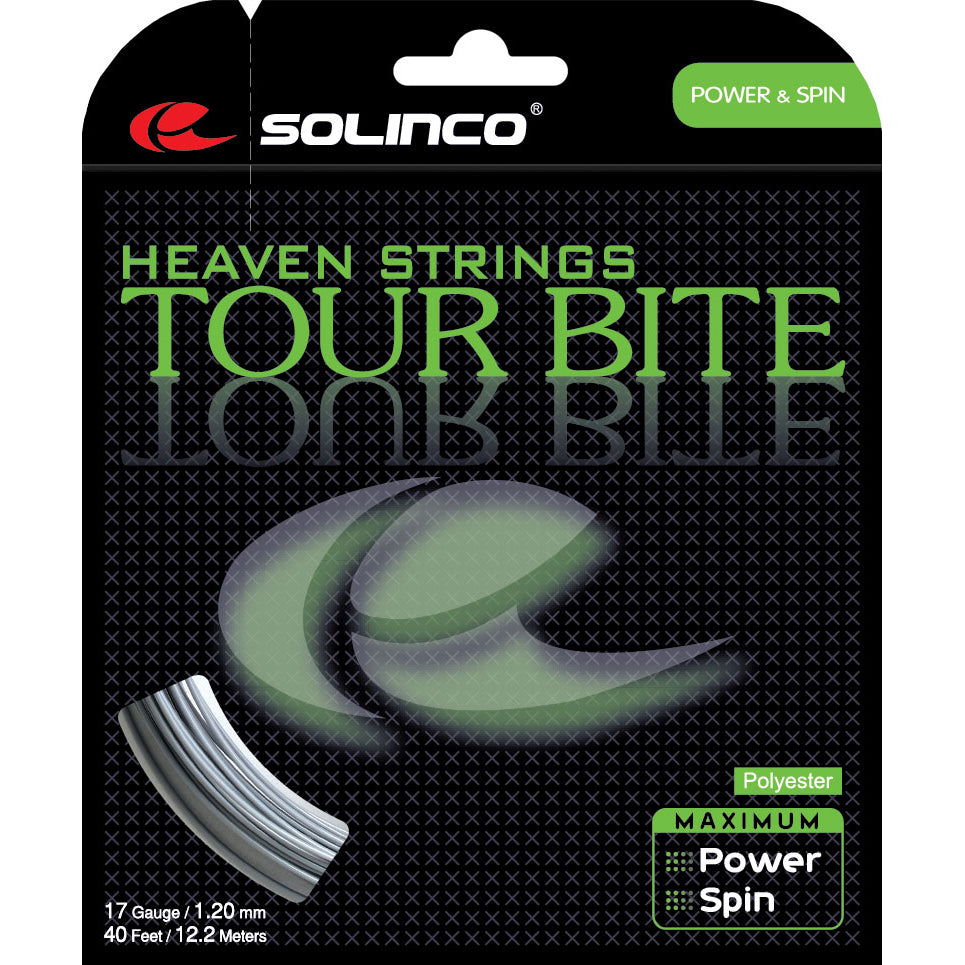 Solinco Tour Bite 17/1.20 Tennis String (Silver)