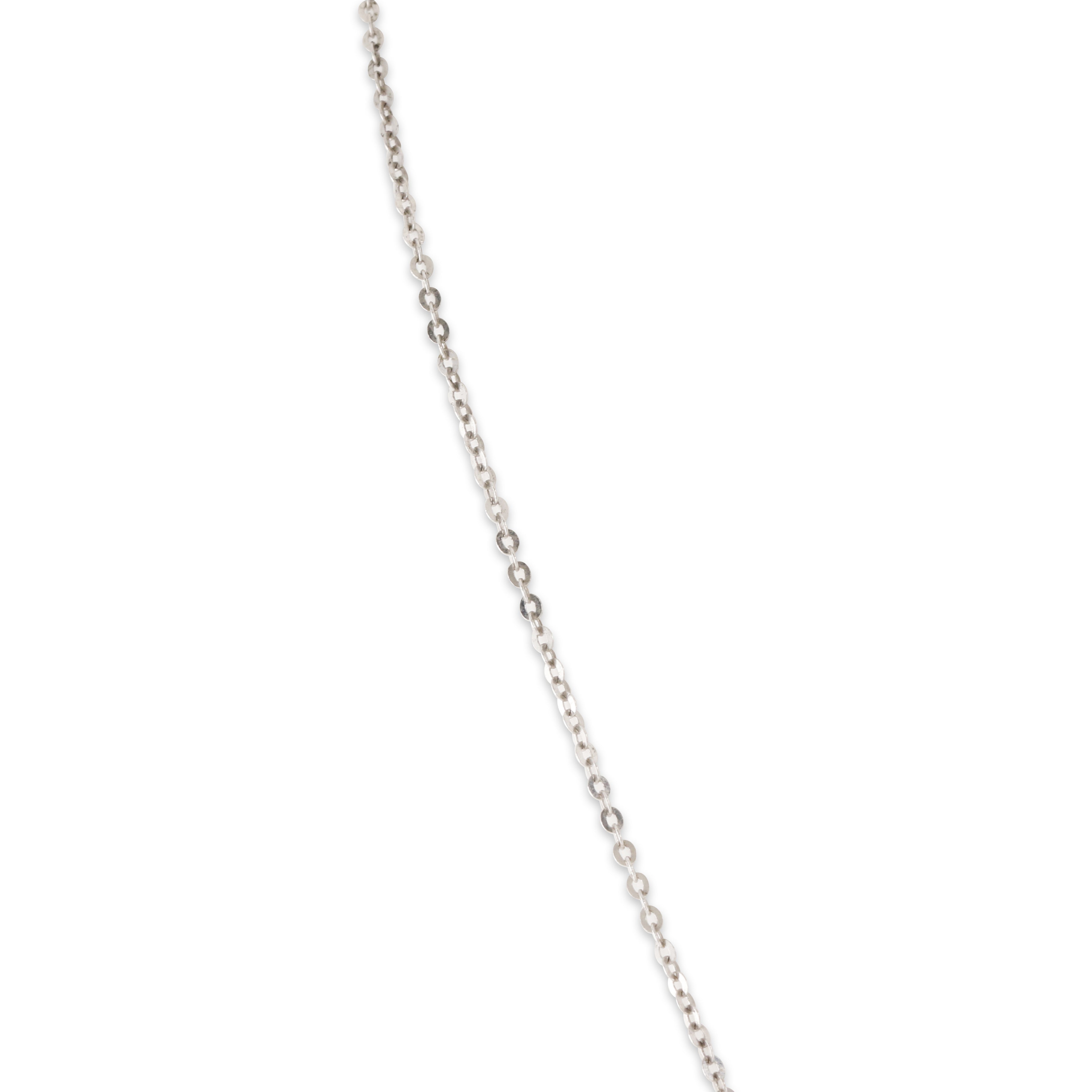 18k White Gold Diamond 0.42cttw Interlocking Circles Pendant Necklace 16、mySite、hinf8tx79