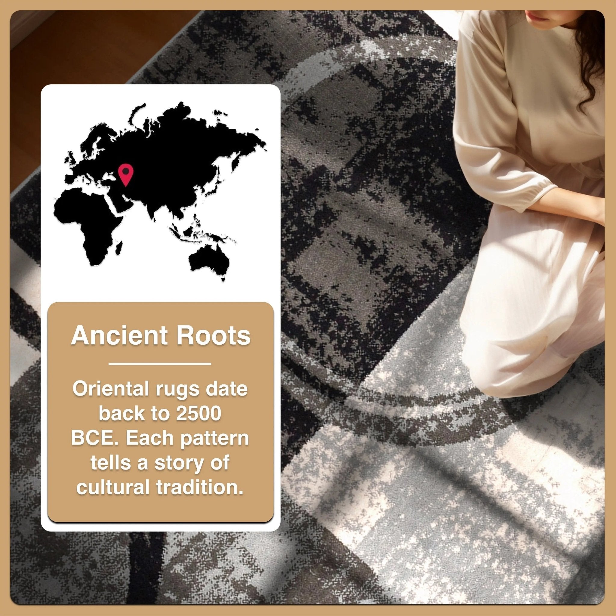 Shai Modern Geometric Grey Green Rug、mySite、gigharbornorthrealestate