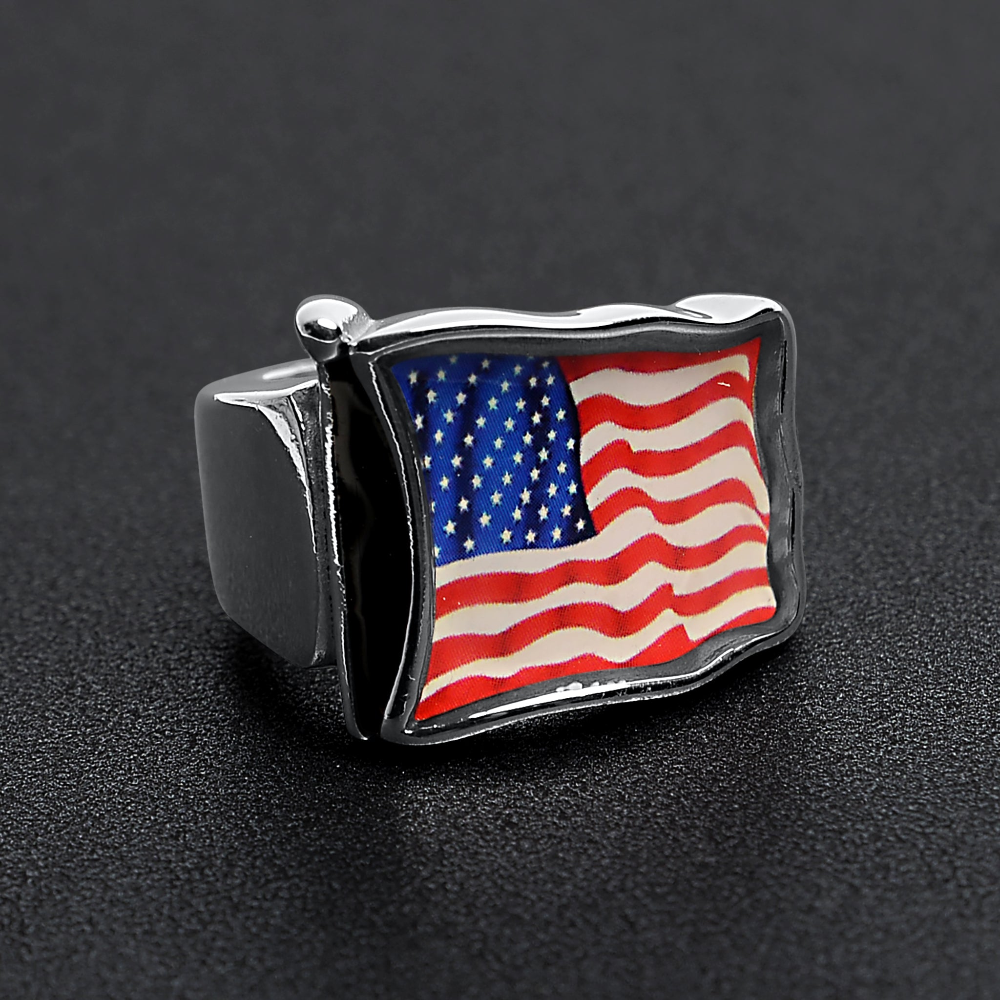 Stainless Steel USA Flag Ring / FLG0001、mySite、dreamappss