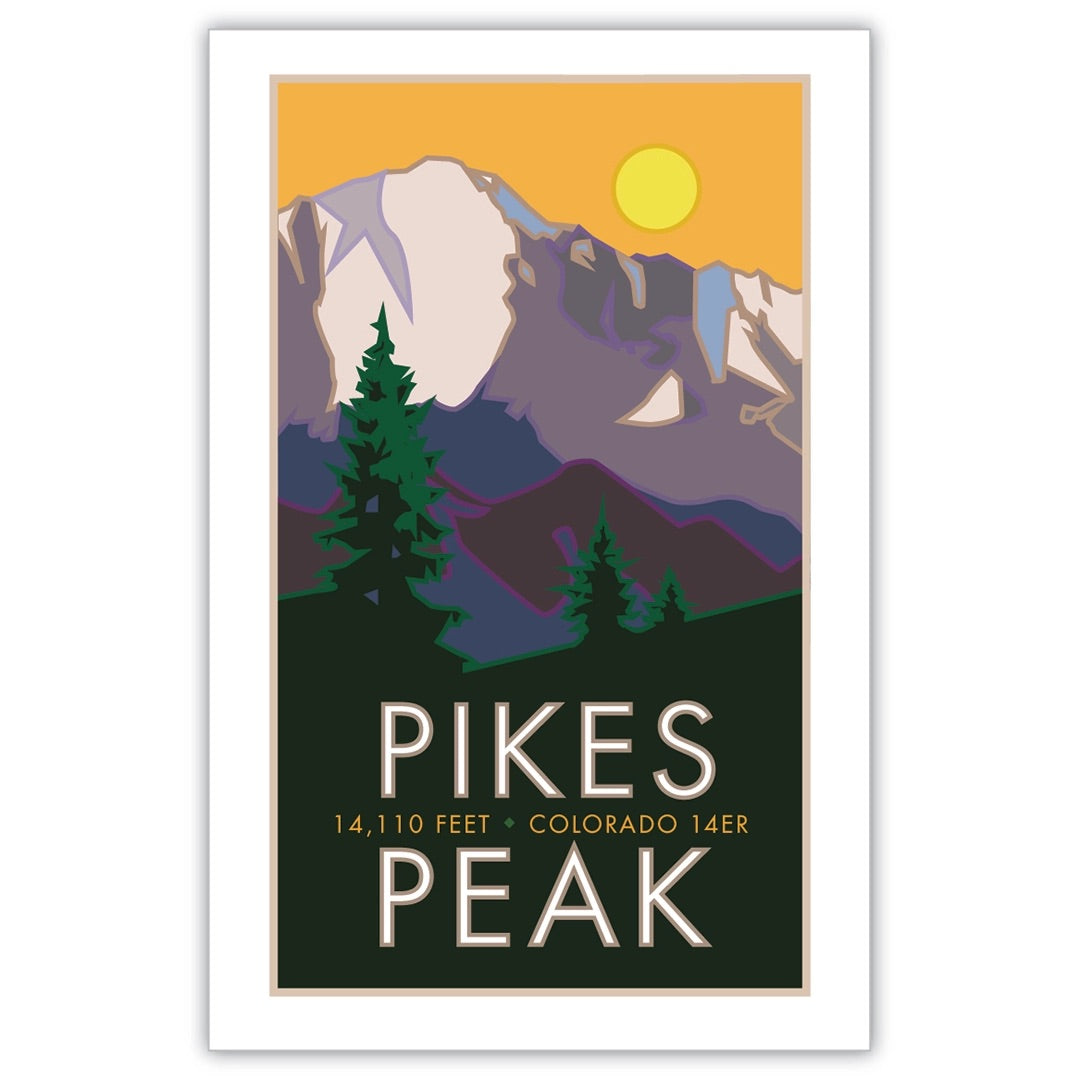 Pikes Peak, Colorado - Colorado 14er - Poster、mySite、g9winljtr