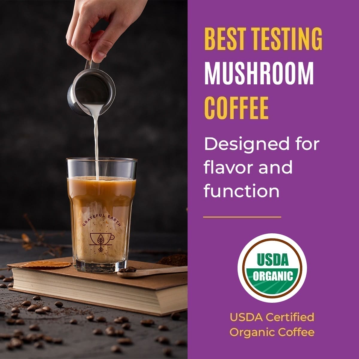Double Mushroom Mojo Coffee Delight - Get More Happy Mushrooms、mySite、gigharbornorthrealestate