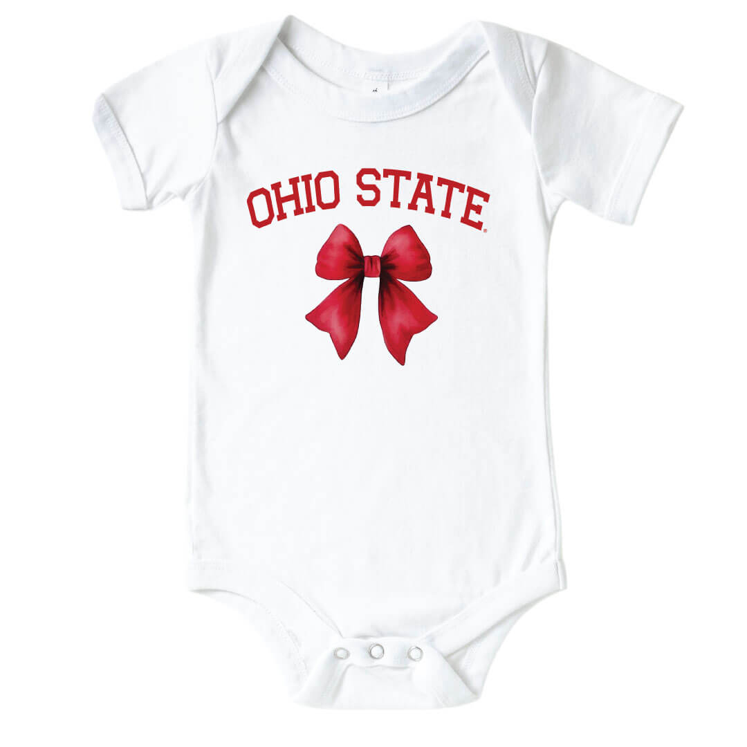  The Ohio State University | Footballs & Bows Graphic Bodysuit、mySite、layawaytickets