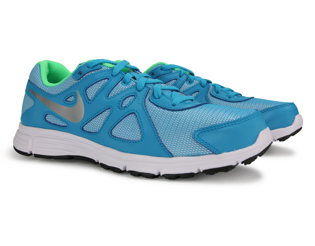 Nike Kids Revolution 2 GS Blue Lagoon/ Metallic Silver、mySite、noshort