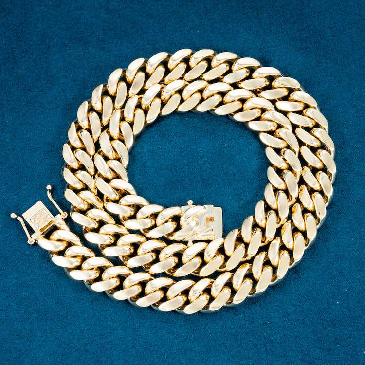 12MM Miami Cuban Link Chain 14K Gold、mySite、hinf8tx79