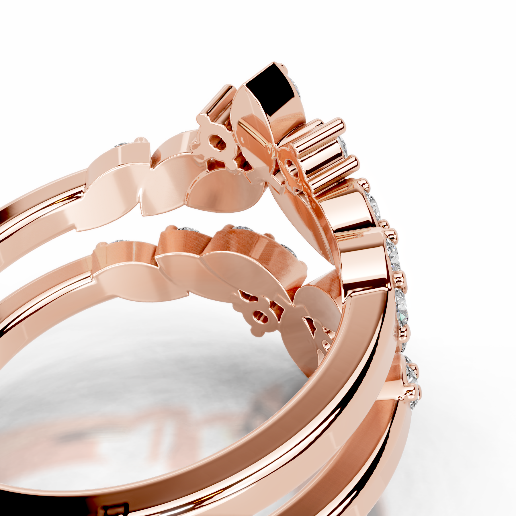 Nikita Diamond Wedding Ring (0.70 Carat) -14K Rose Gold、mySite、hinf8tx79