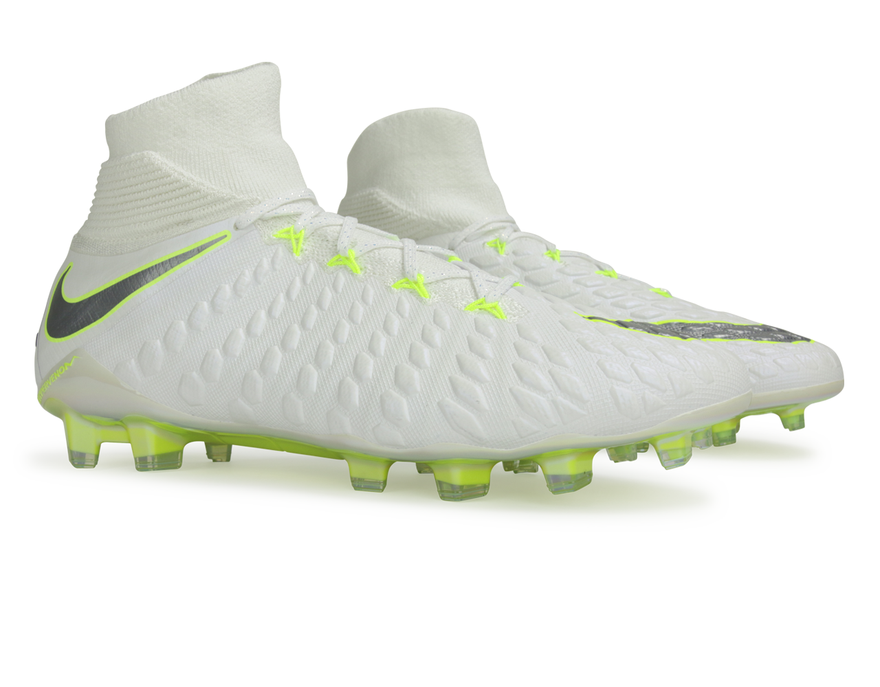 Nike Men's Hypervenom 3 Elite DF FG White/Metallic Cool Grey/Volt、mySite、bottomscart