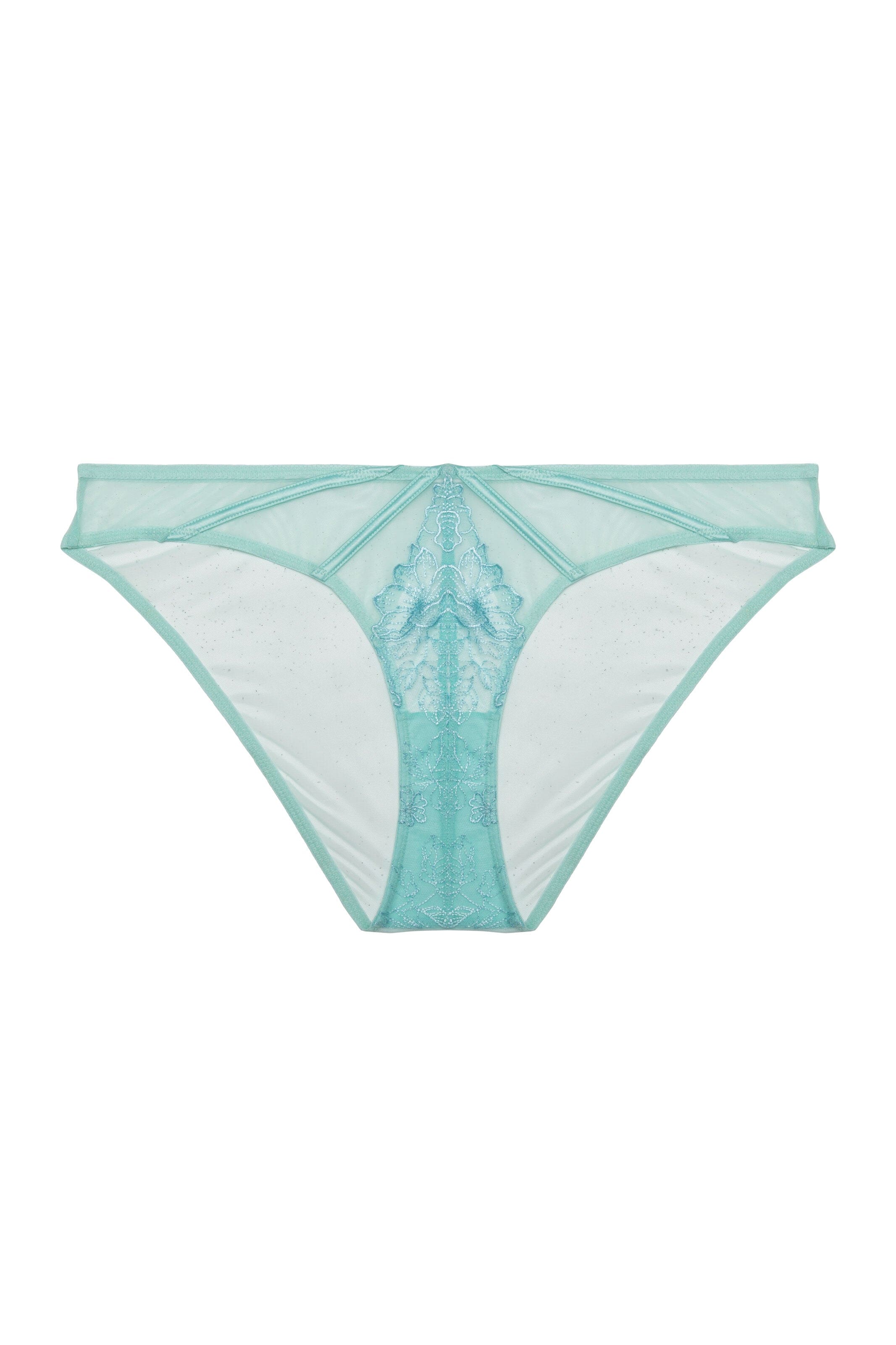 Valerie Aqua Embroidery & Mesh Brief、mySite、bengalsvssteelers