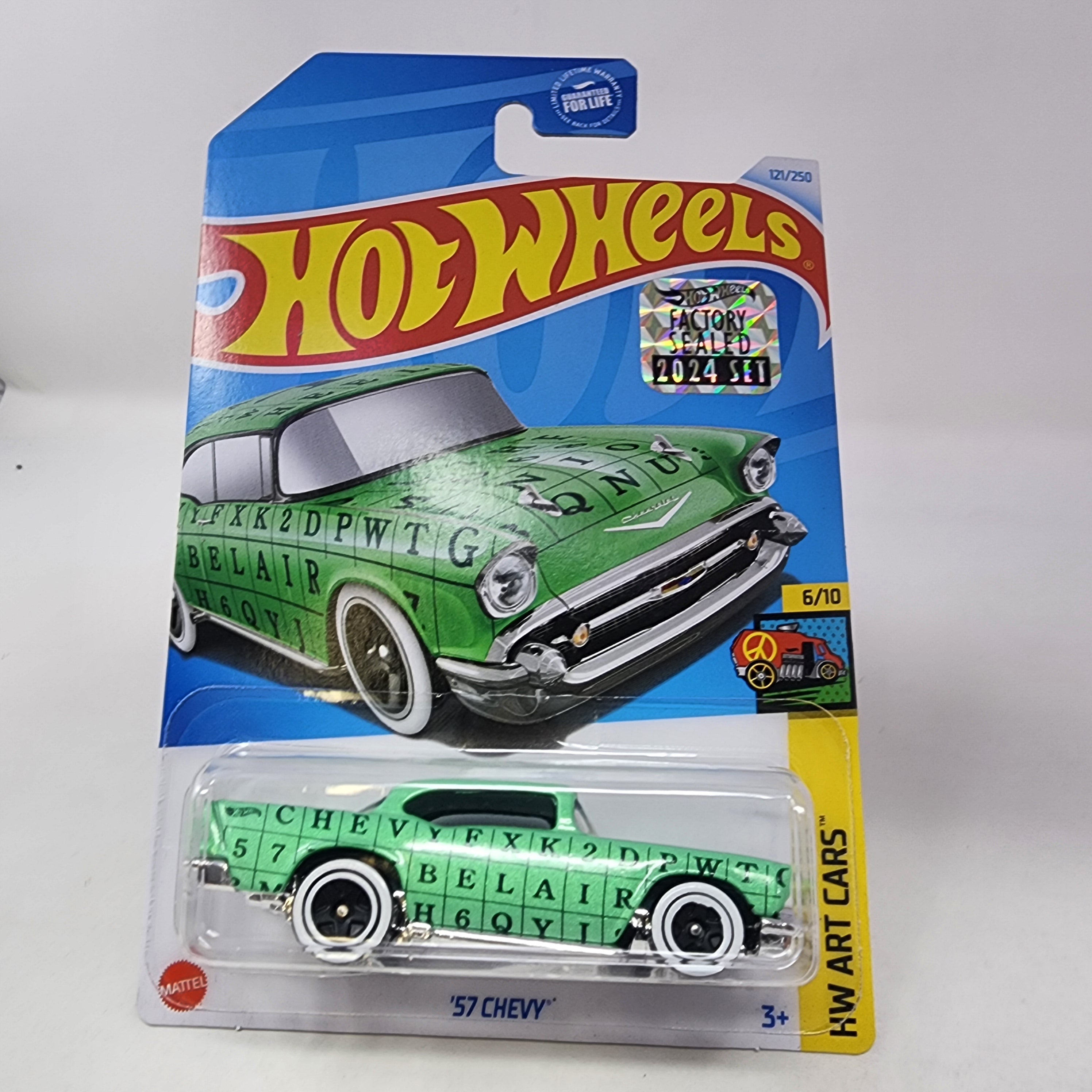 '57 Chevy #121 * Green * 2024 Hot Wheels Basic w/ Factory Holo、mySite、hgirdovlk