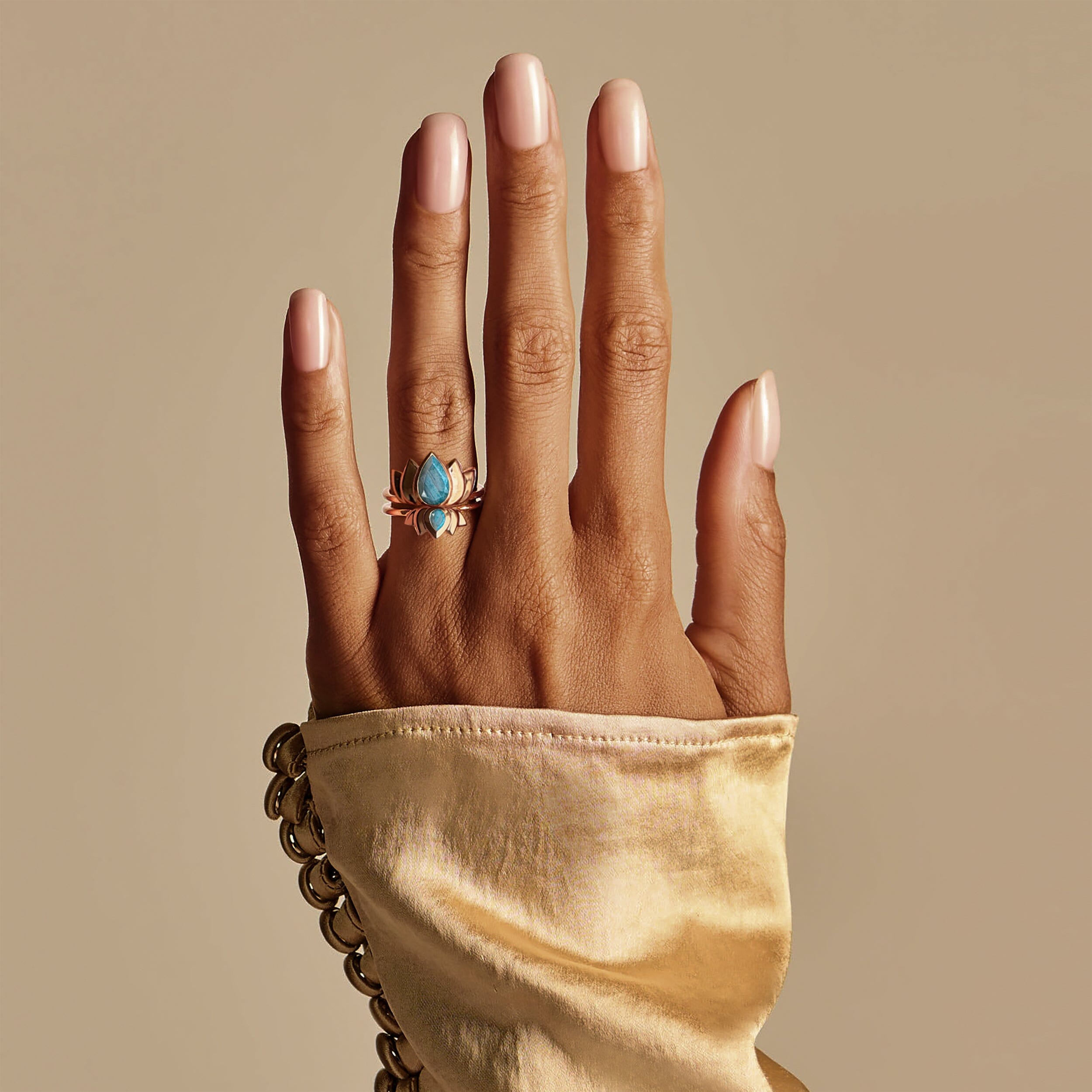 Labradorite Rings - Sacred Lotus Resilience Set、mySite、hinf8tx79