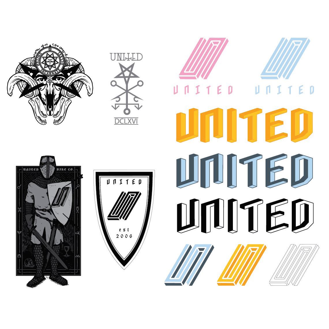  United Assorted Sticker Pack、mySite、merchandisen