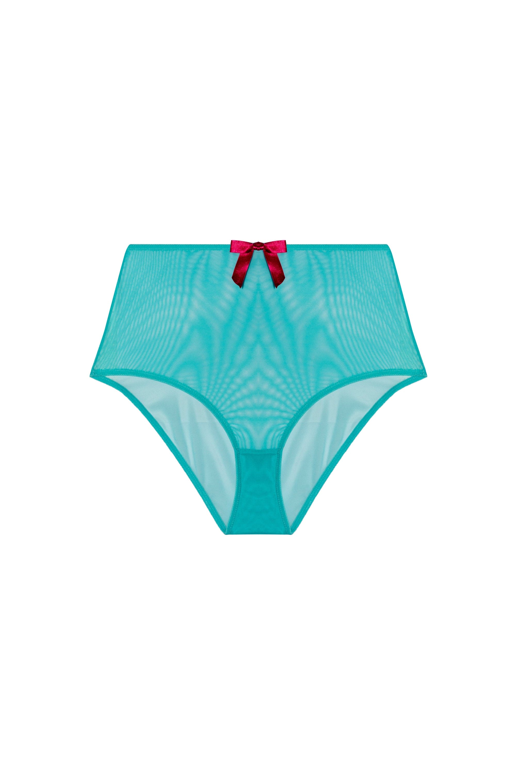 Cleo Contrast Stitch Mesh Retro High Waisted Brief、mySite、bengalsvssteelers