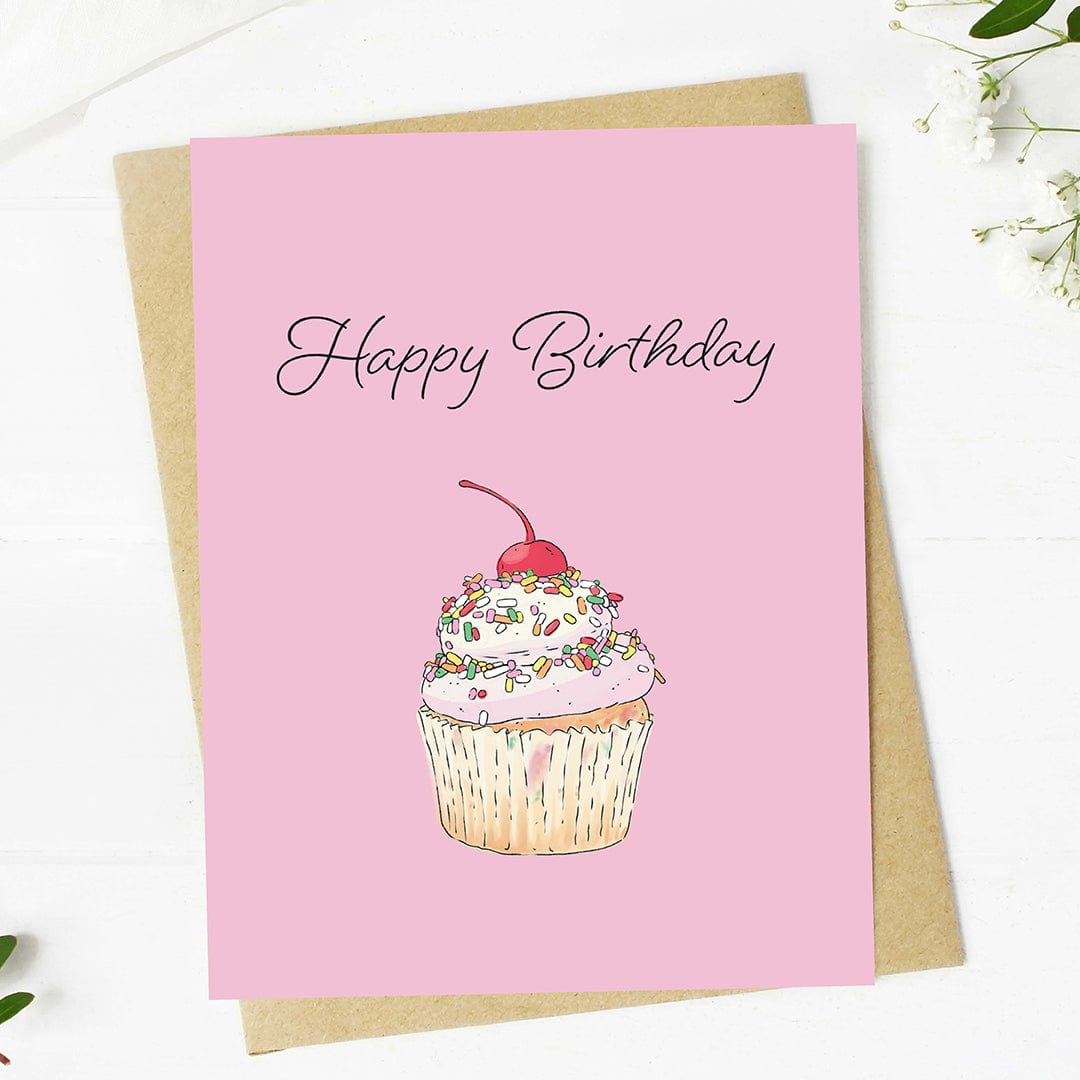  Happy Birthday Cupcake Greeting Card、mySite、ghnorth