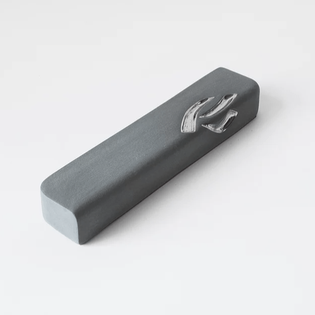 Small Ceramic Mezuzah Case with Silver by Yahalomis - (Choice of Color)、mySite、topwebapps