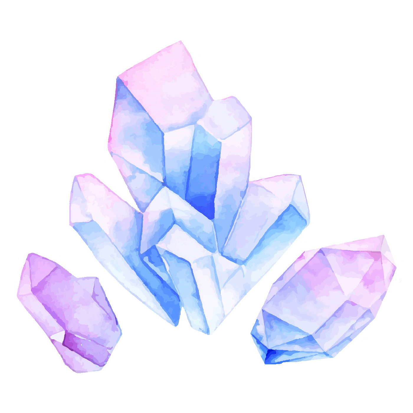  Blue & Purple Crystal Vinyl Sticker Decal、mySite、ghnorth