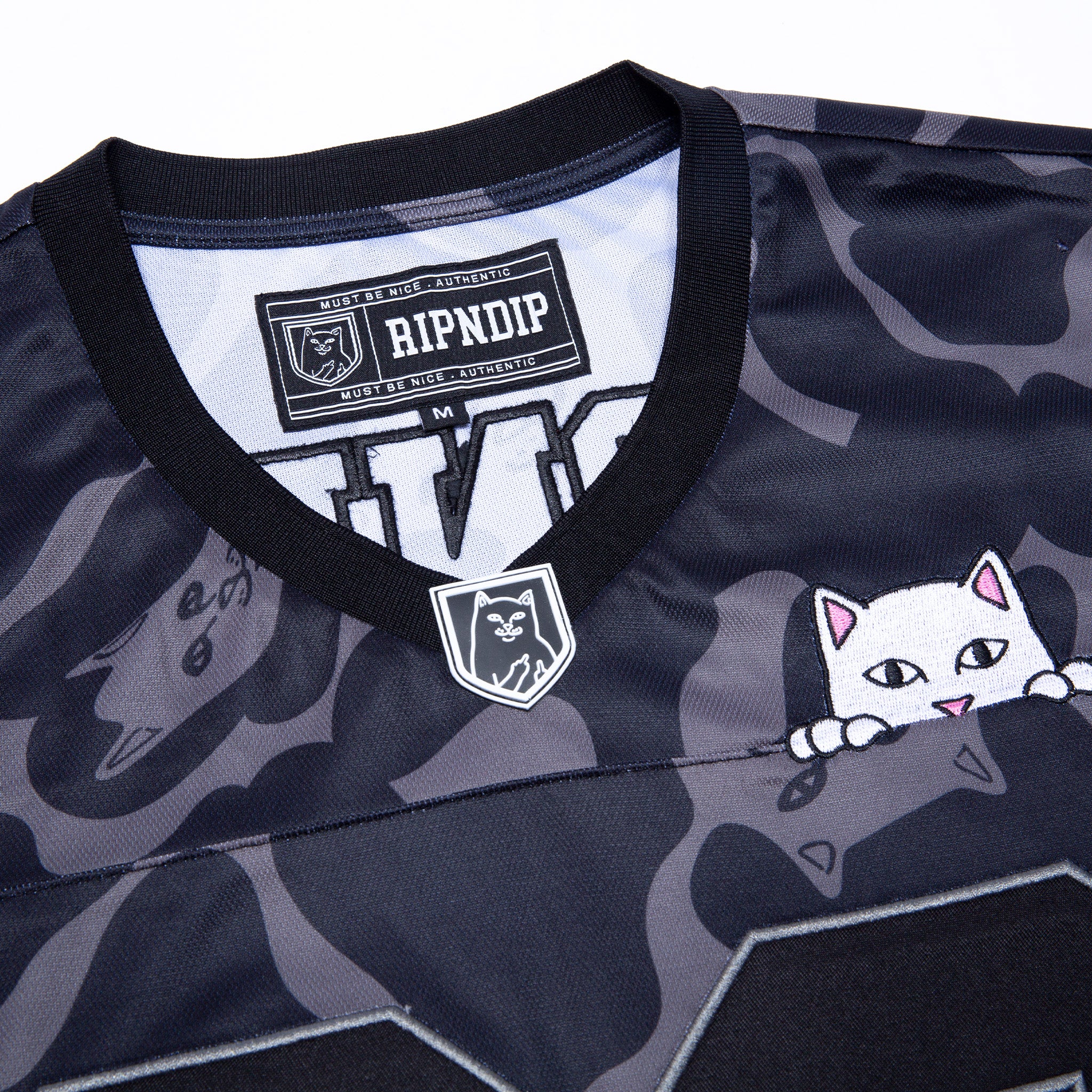  Peeking Nermal Football Jersey (Black Camo)、mySite、merchandisen