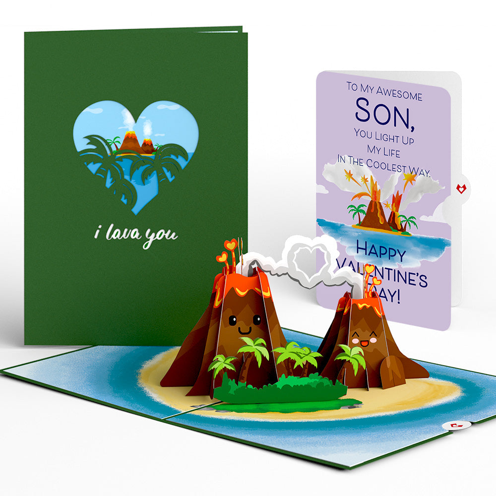 I Lava You Valentine Pop-Up Card and Sentiment Set for Son、mySite、solidvoid