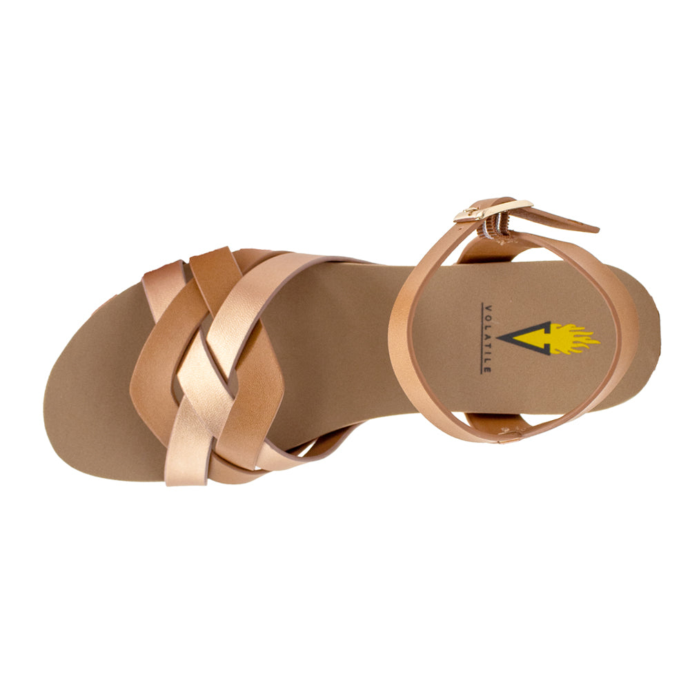 Edna Cork Metallic Wedge Sandals、mySite、gtrtttuynbv