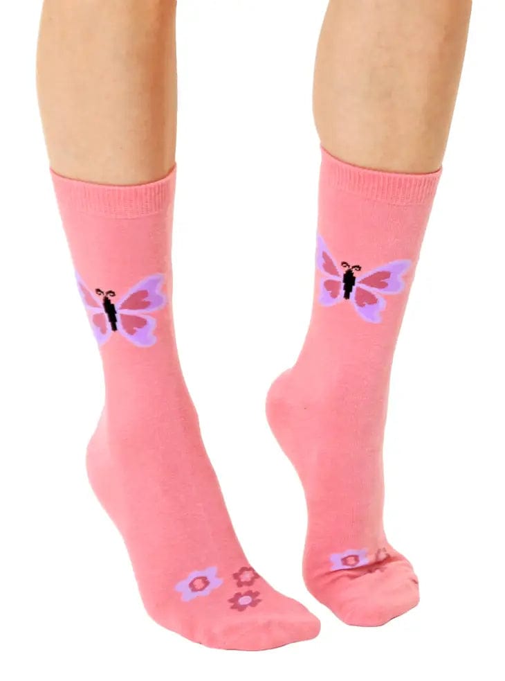 Butterfly 3D Socks By Living Royal、mySite、g9winljtr