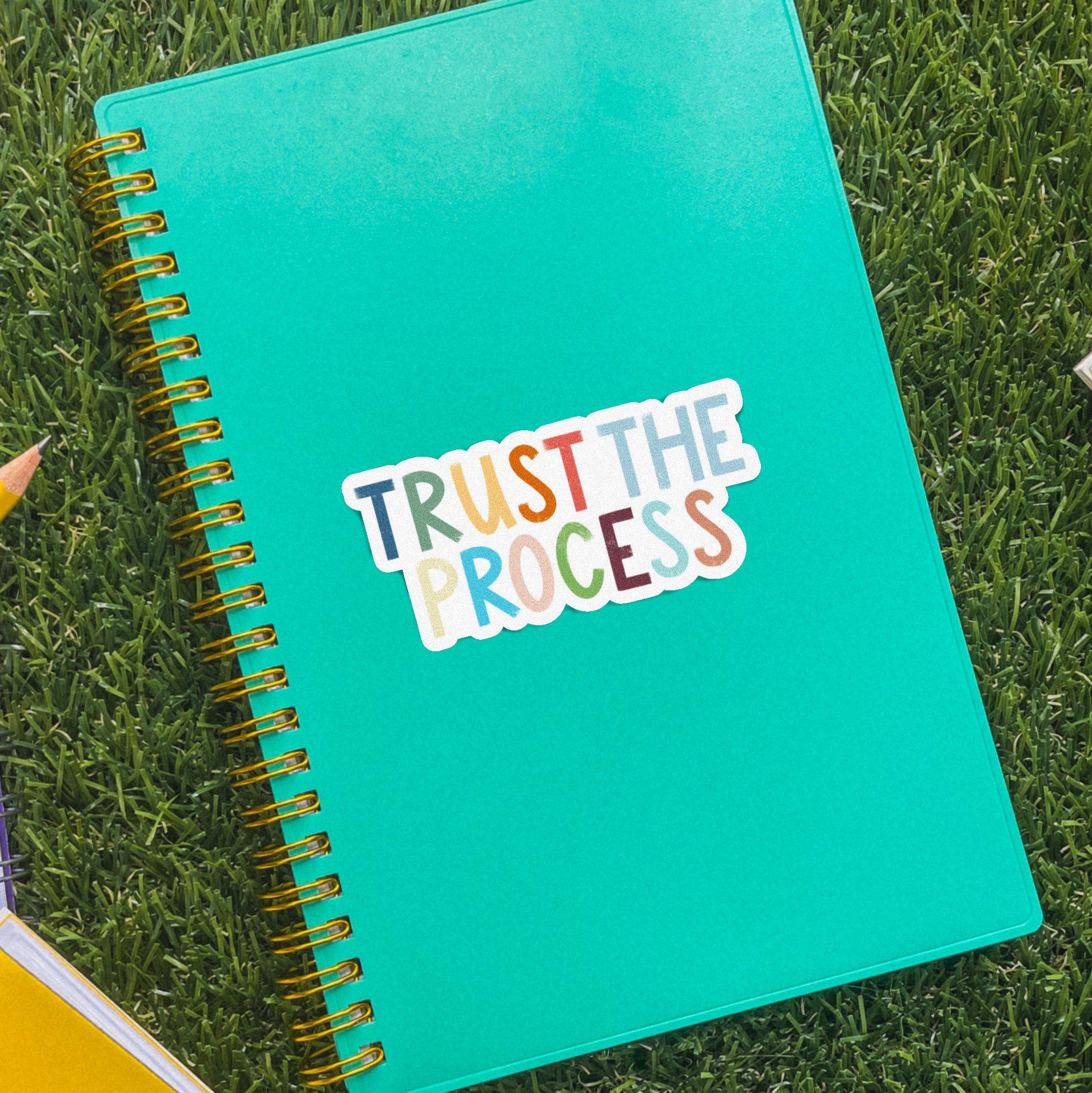  Trust The Process Positivity Lettering Sticker、mySite、elrpsem3k
