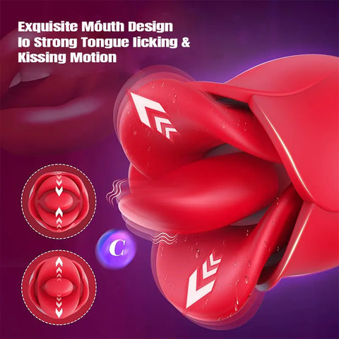 Rose Licking and Flapping Vibrator