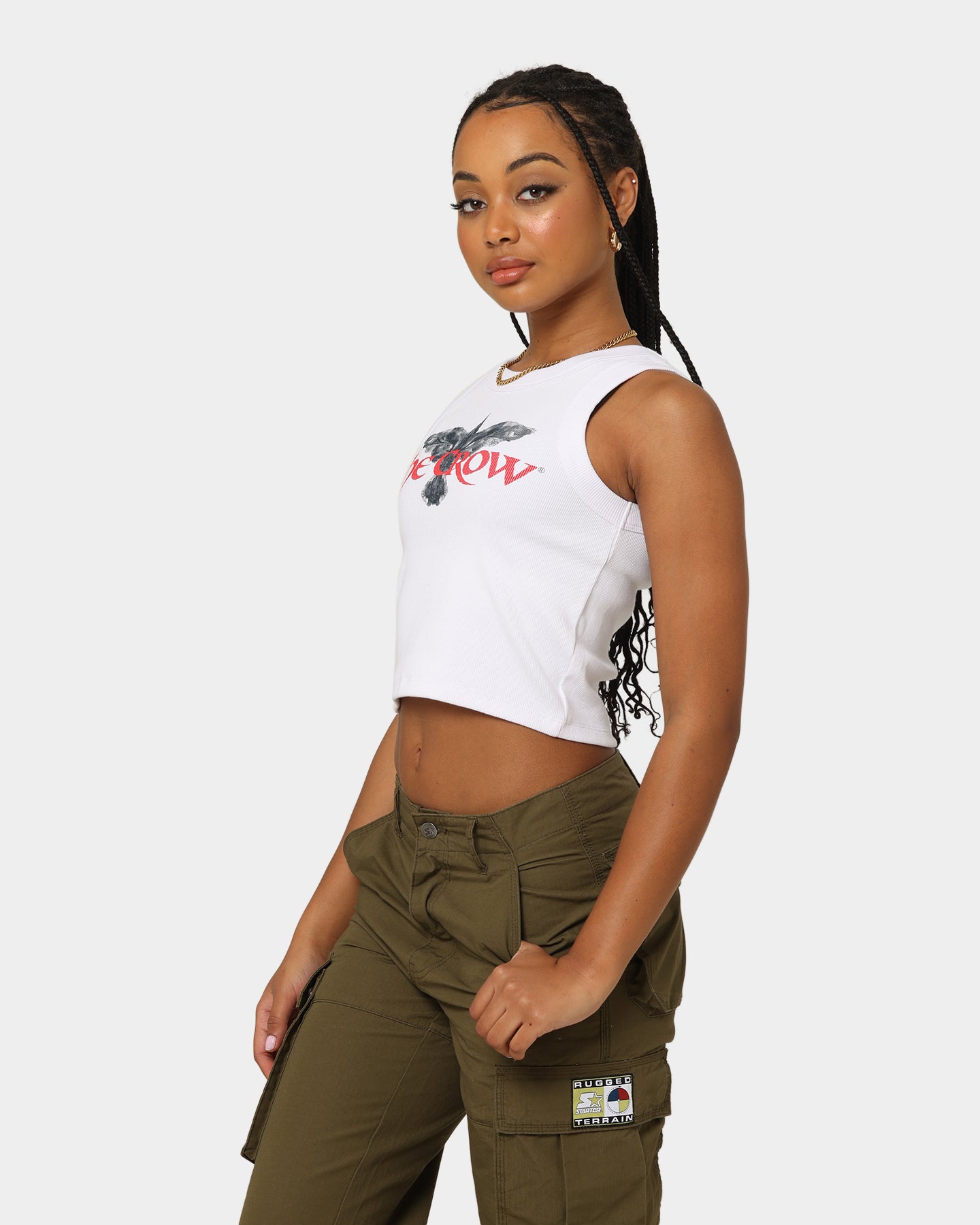 Goat Crew X The Crow Women's The Crow Tank White、mySite、zt4zffjzw