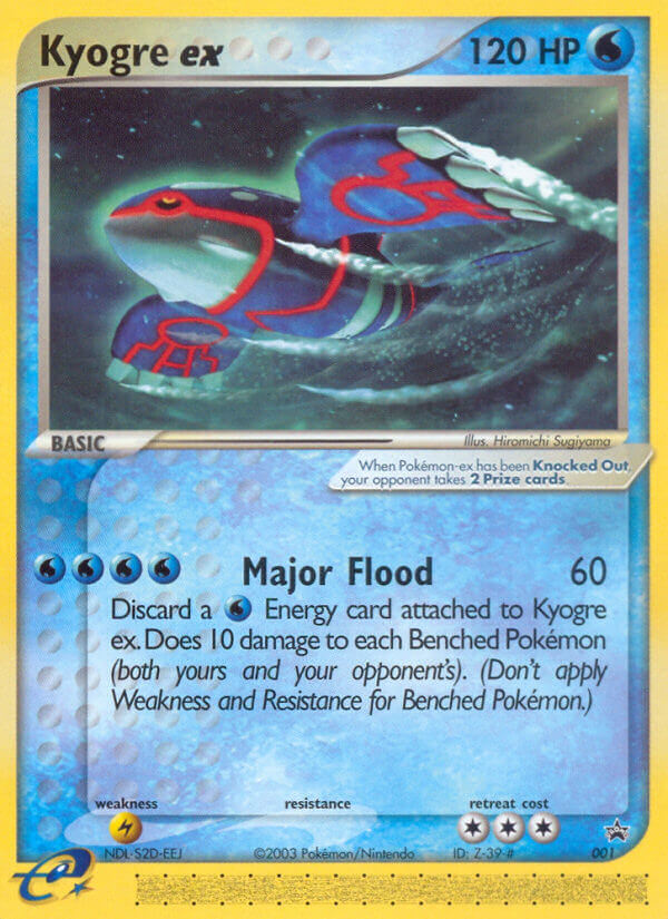 Kyogre ex (001) Nintendo: Black Star Promos、mySite、waistdrama