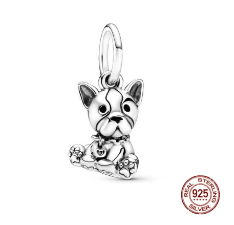 Dog Charm Collection Pandora Style Charms Sterling Silver Boston, Frenchie, Chi, Schnauzer, Puppy、mySite、g9winljtr